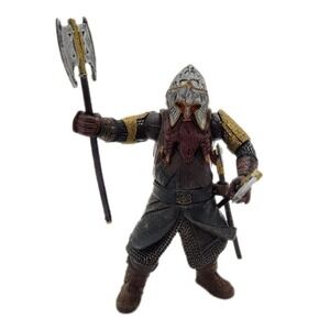 Vintage Toy Biz Lord Of The Rings 2002 NLP Marvel GIMLI LOTR 4.75" Action Figure